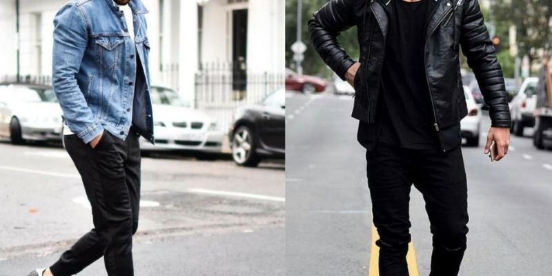 Áo thun và quần jean rách rất thân thuộc với các chàng trai.