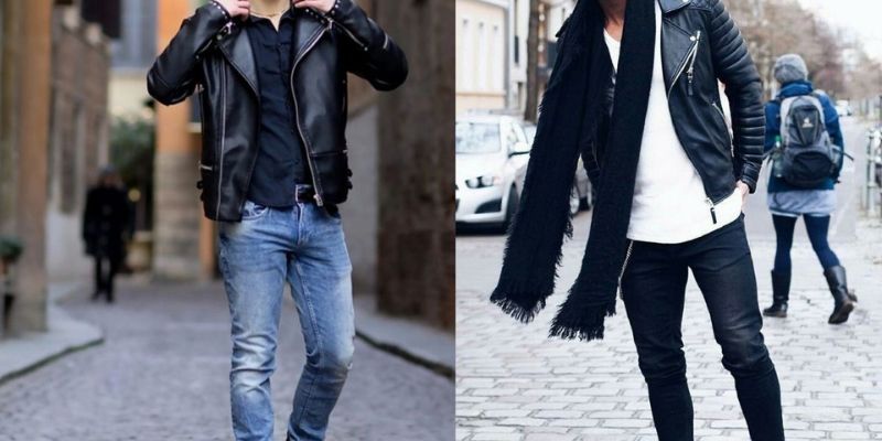 Áo khoác bò hoặc da tôn lên vẻ nam tính cho người mặc.