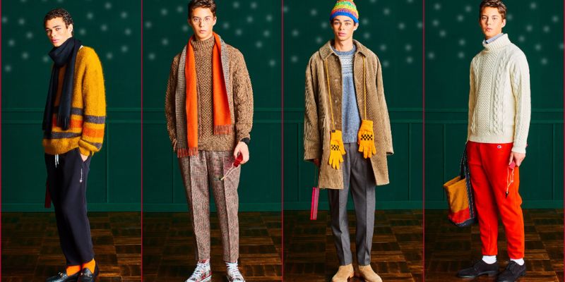 Trang phục lấy cảm hứng từ tuổi thơ giúp các chàng trông trẻ trung và cá tính.