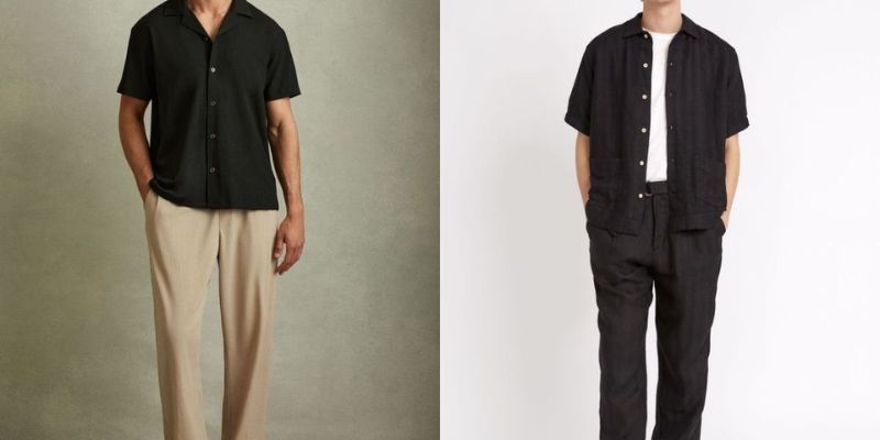 Áo sơ mi cổ trại hoặc cổ cuba mang đến cảm giác mới mẻ