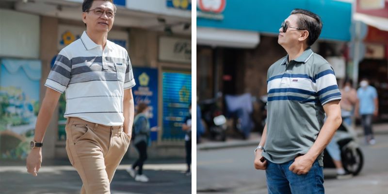 Áo polo là món đồ yêu thích của các quý ông.