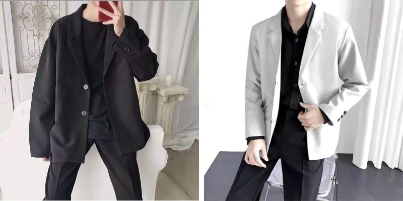 Áo blazer nam với áo len rất hợp cho thời tiết mùa đông.