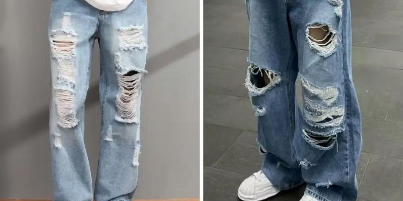 Quần nam rách gối và áo hoodie là hai item bạn không thể bỏ qua