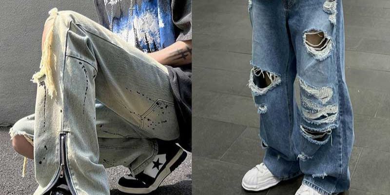 Quần jeans và giày thể thao có thể dễ dàng kết hợp với nhau.