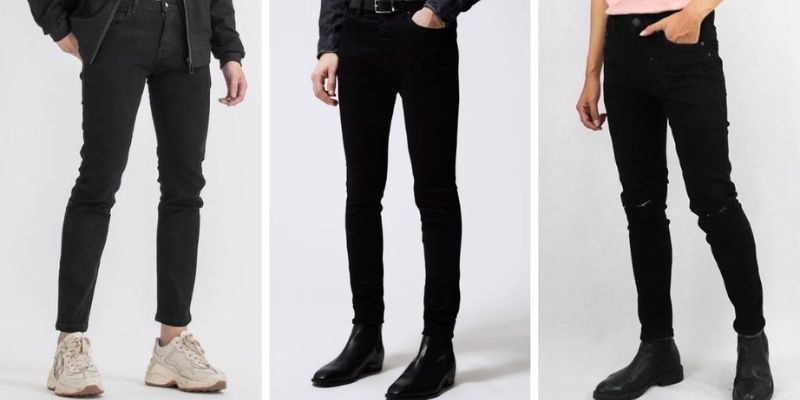 Quần skinny nam giúp người mặc ăn gian chiều cao và trở nên thon gọn hơn.