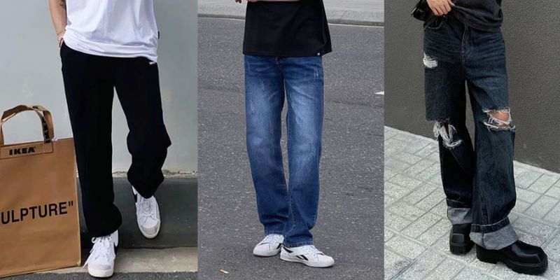 Áo thun và quần ống rộng là bộ đôi cực kỳ ăn ý.