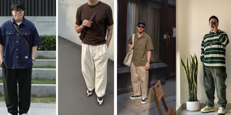 Nam béo nên ưu tiên trang phục tối màu và có hoạ tiết đơn giản