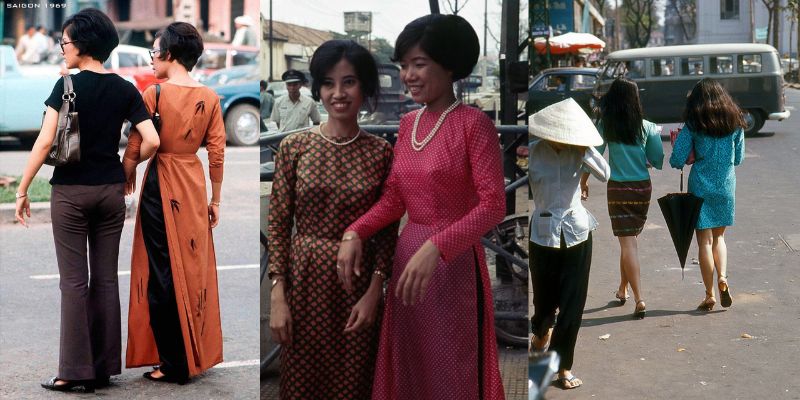 Áo dài rất thịnh hành lúc bấy giờ