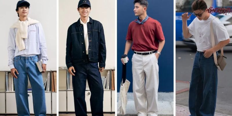 Sơ mi trắng và quần kaki đen phù hợp với mọi hoàn cảnh.